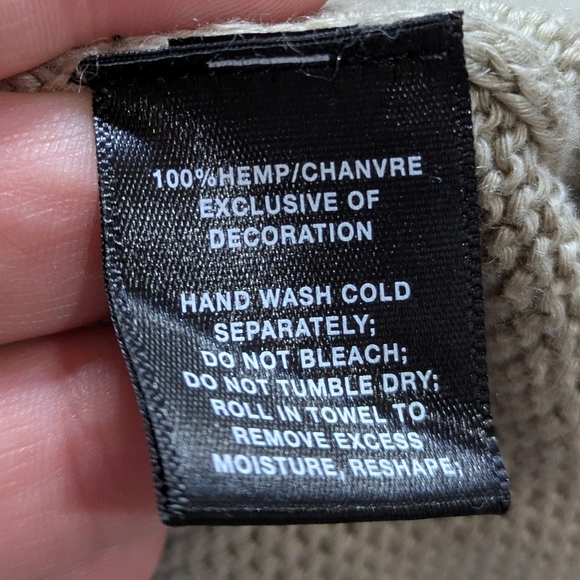 Lafayette 148 Tan Collared Zip Up Hemp Sweater Vest 3X - Picture 8 of 9